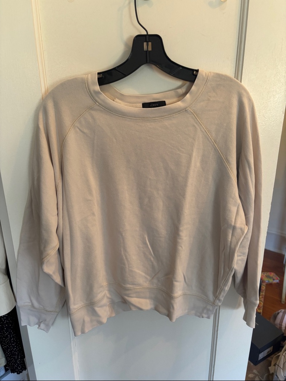 J. Crew Cream Crewneck Top